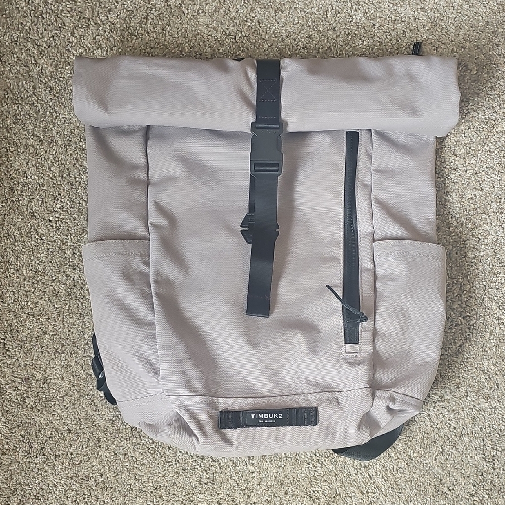 Timbuk2 Gray Roll-Top Tuck Backpack